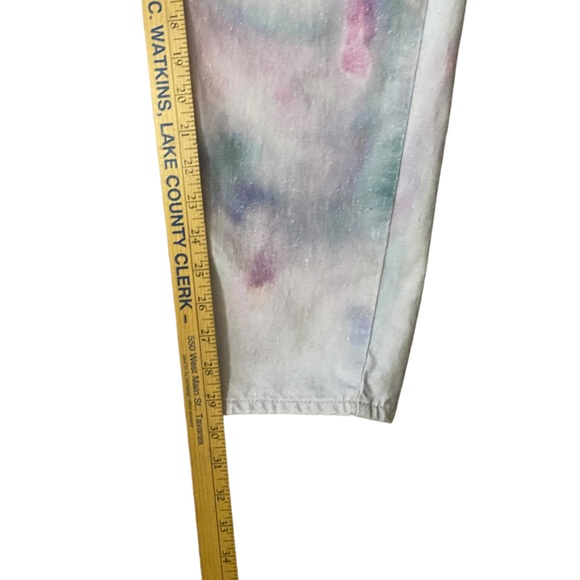 Isabel Marant Étoile Tie-Dye High Waisted Jeans Denim Pastel Cotton Batik - Picture 11 of 16